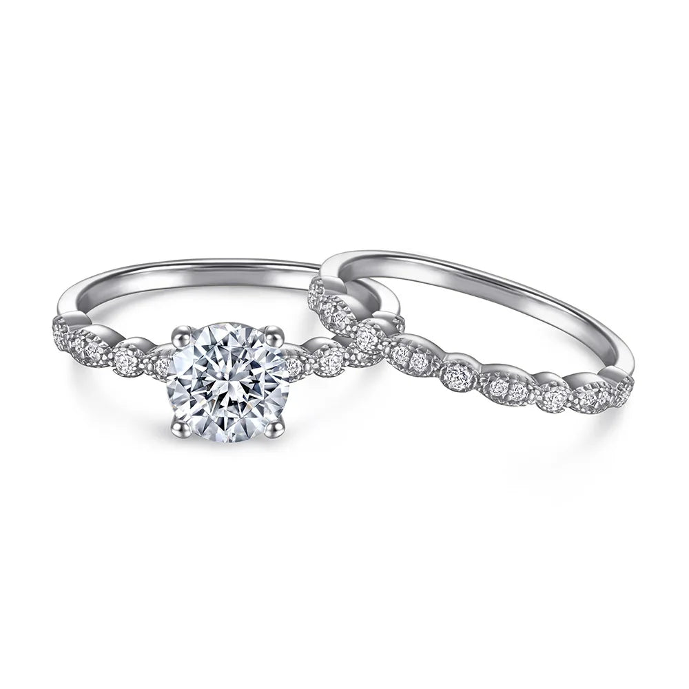 Bague de mariage MuShan Jewelry en argent sterling 925, pierres précieuses HCD, cadeau pour la fête des mères, bague minimaliste pour femme, bijou raffiné
