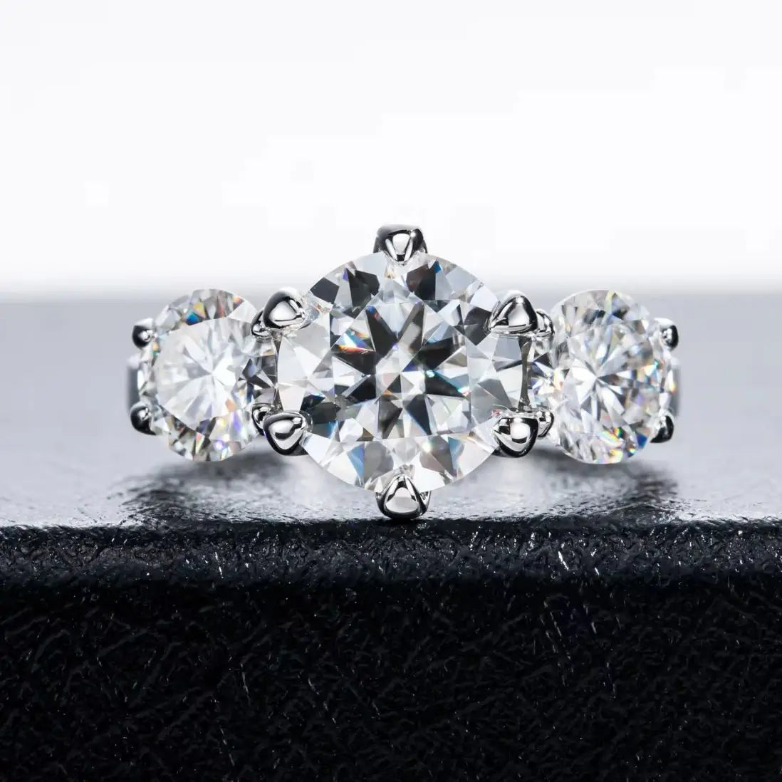 MUHAN Luxury Jewelry  925 Sterling Silver Ring Wedding Band  Women GRA Certificate Moissanite Diamond Rings D Color Fine Jewelry