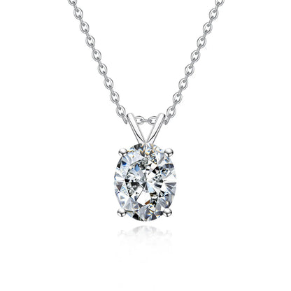 Collier pendentif en argent sterling 925 de luxe MUSHAN pour femmes, collier avec diamant moissanite GRA de 2 ct, 3 ct, 4 ct, 5 ct