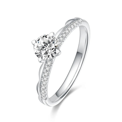 MUSHAN Luxury Custom 14K 18K Gold Rings Band Jewelry With Moissanite Diamond Lab Grown Gemstones Diamond Wedding Ring For Women