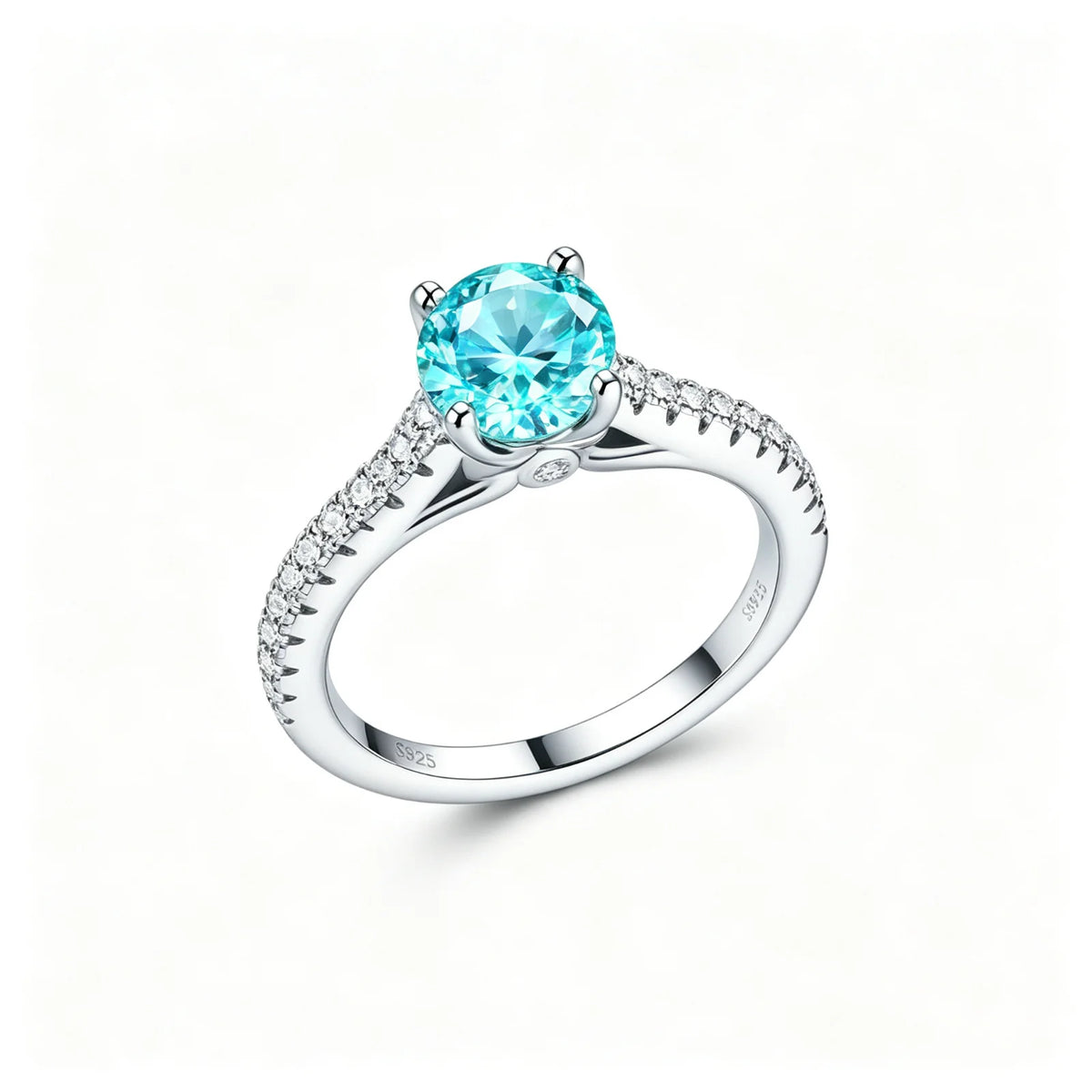 MUSHAN Custom Jewelry 1ct Lab Grown Gemstones Ruby Emerald Sapphire Rings Jewelry 925 Sterling Silver Women Ring