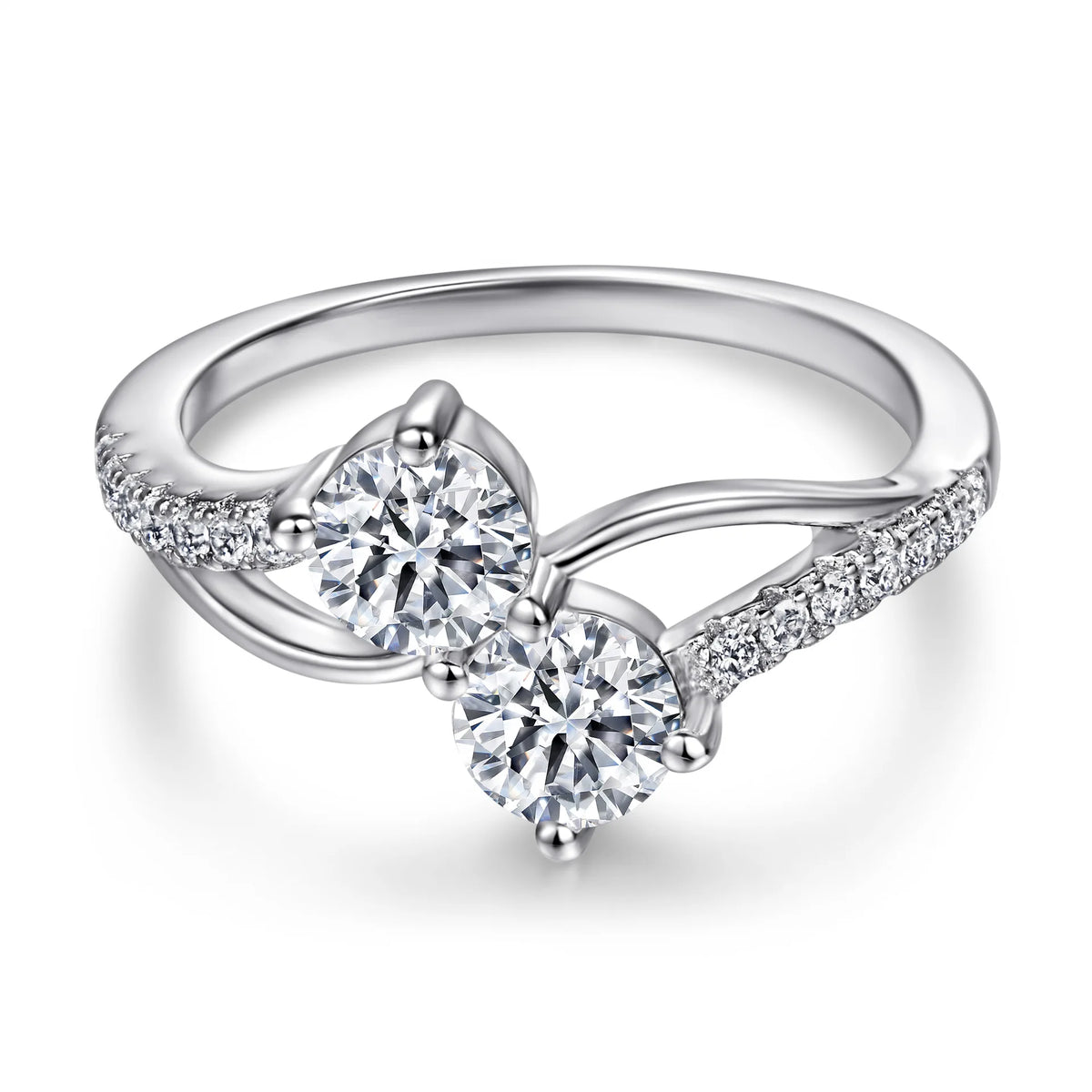 MuShan Jewelry 925 Sterling Silver Rings Bands Engagement Ring 5A Cubic Zirconia  Women Premium Anniversary  Women Gift