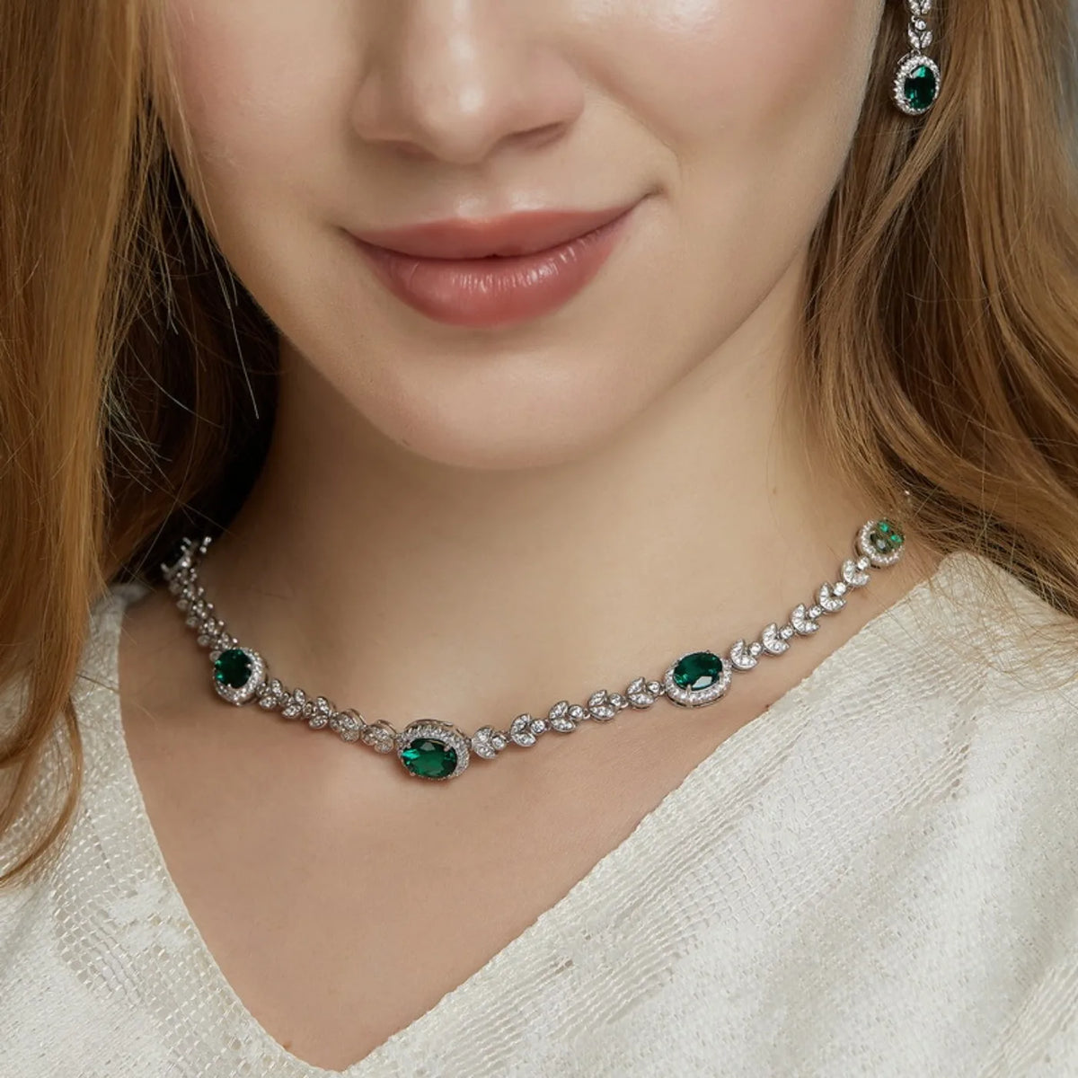 MUSHAN Luxury Jewelry 925 Sterling Silver Chain Pendant Necklace Lab Grown Emerald Ruby Gemstones Necklaces Pendants GRC Jewelry