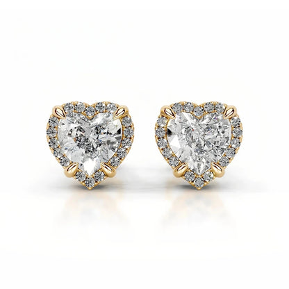 MuShan Brand Jewelry 925 Sterling Silver Stud Earrings Moissanite Diamond Ear Pin Women 18k Gold Plated MST Patent Earrings Stud