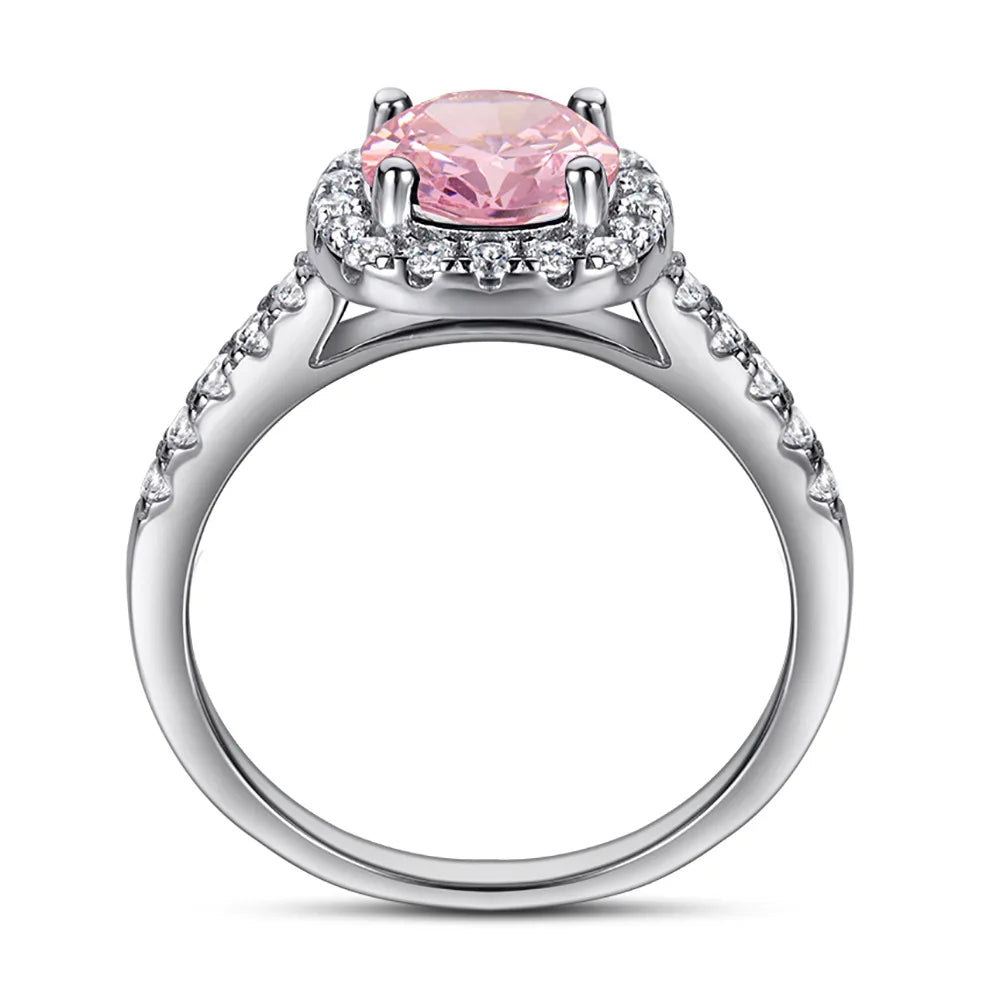 Bague MuShan en argent sterling 925, ornée de zircon de grade 7A, bijou fantaisie rayonnant plaqué or 18K pour femme