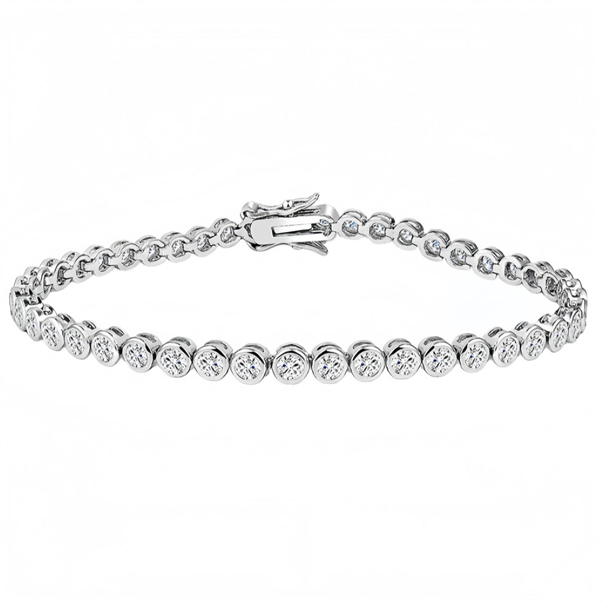 MS Luxury Jewelry 925 Sterling Silver Bracelet For Women Men HCD Gemstones Chain Tennis Bracelets Bangles S925 Fine Jewelry