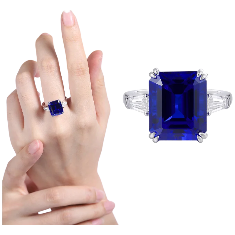 MUSHAN Custom Jewelry 925 Sterling Silver Ring Lab Red Ruby Heart Luxury Ring for Women 18K Gold Plated GRC Certificate Rings