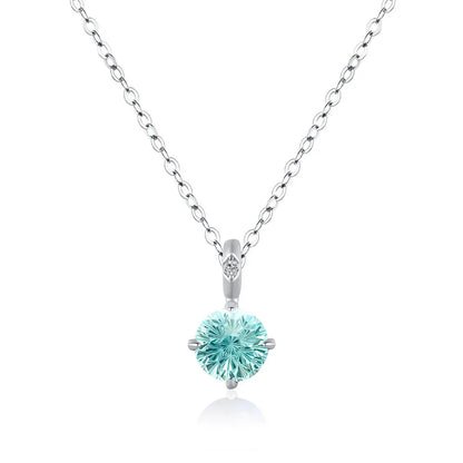 MuShan Jewelry 925 Sterling Silver Necklace Pendant Chain HCD Diamonds Engagement Party Romantic Style Women Necklaces Jewelry