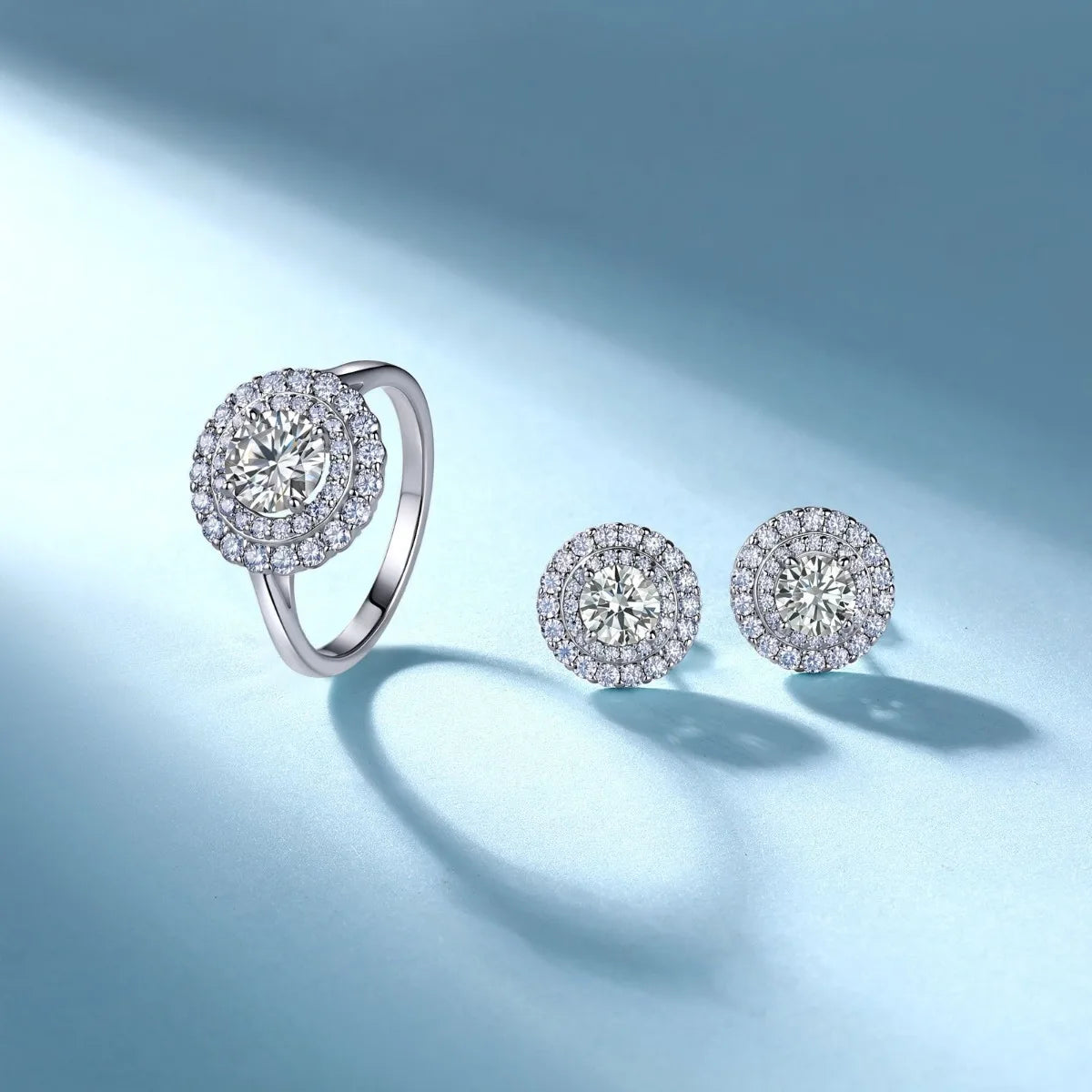 Anillo de lujo MUSHAN de plata de ley 925 para mujer, sortija con diamante de moissanita certificado por GRA, esmeralda, color D, joyería fina