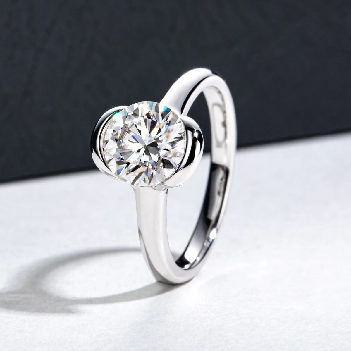 MUSHAN Luxury Jewelry 925 Sterling Silver Ring Band Women GRA Certificated Moissanite Diamond Emerald D Color Rings Fine Jewelry