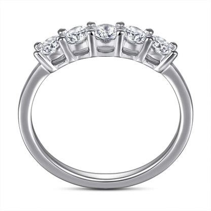 MuShan Jewelry 925 Sterling Silver Rings Bands Engagement Ring 5A Cubic Zirconia  Women  Her Anniversary  Women Gift