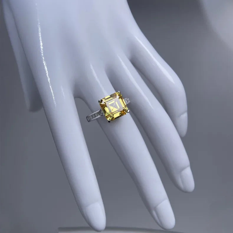 MuShan Jewelry 925 Sterling Silver Ring Wedding Band High Carbon Diamond Christmas Gift Luxury Jewelry Women Rings Fine Jewelry