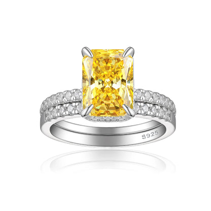 MuShan Luxury Jewelry 925 Sterling Silver Ring Cubic Zirconia 7A Oval Romantic for Her Rhodium Plated Fine Jewelry Rings