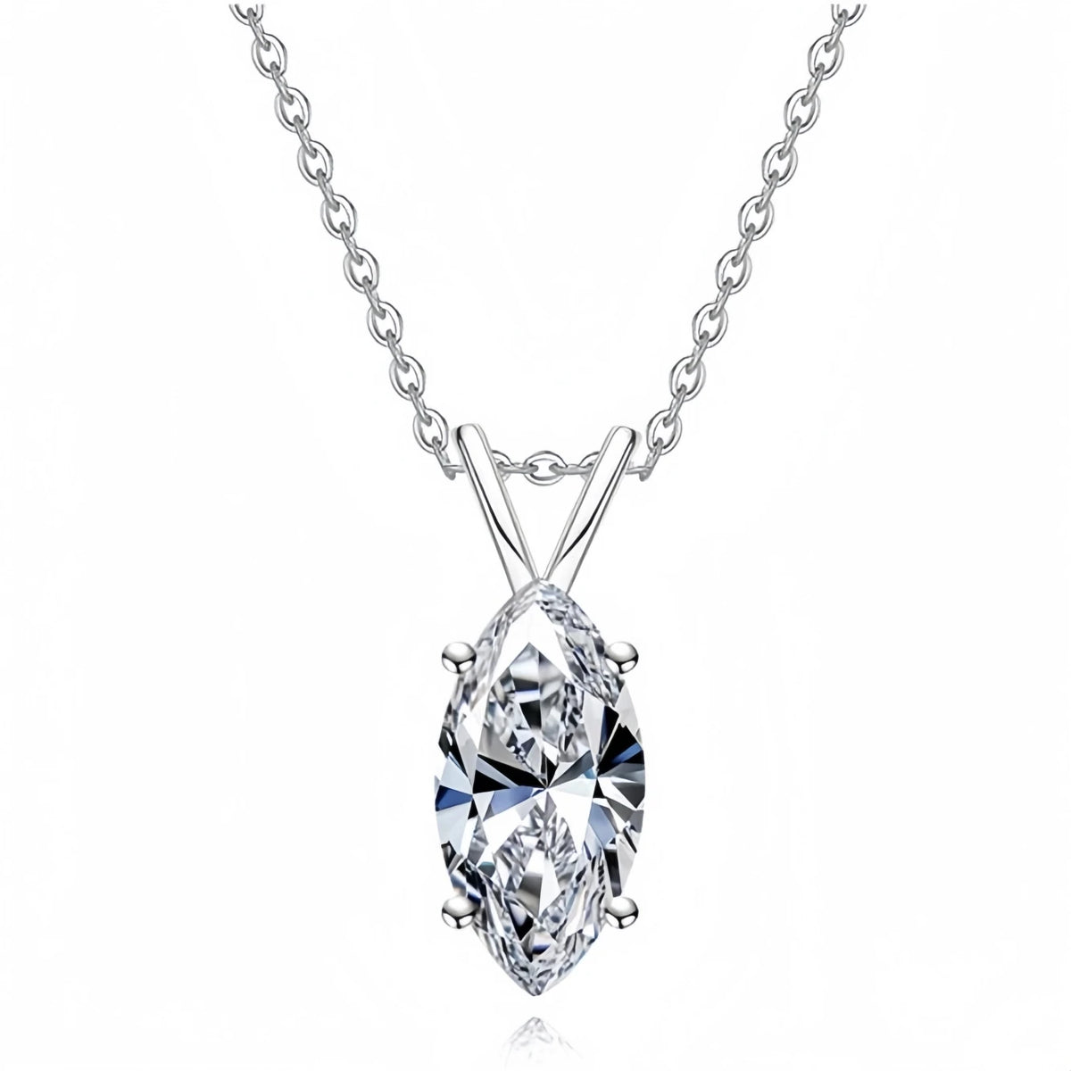 Collier pendentif en argent sterling 925 de luxe MUSHAN pour femmes, collier avec diamant moissanite GRA de 2 ct, 3 ct, 4 ct, 5 ct