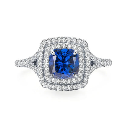 MuShan Jewelry 925 Sterling Silver Ring Wedding Band HCD Gemstones Party Cocktail Best Friend Gift Women Rings Fine Jewelry