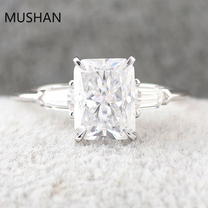 MUSHAN Luxury Custom 14K 18K Gold Rings Band Jewelry With Moissanite Diamond Lab Grown Gemstones Diamond Wedding Ring For Women