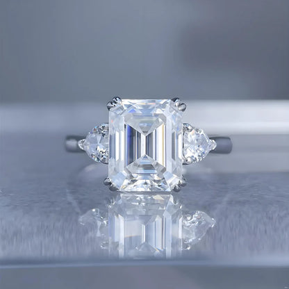 Bague de luxe MUSHAN en argent sterling 925, bague cocktail ronde en moissanite pour fiancée, plaqué or 18K, bagues brevetées MST