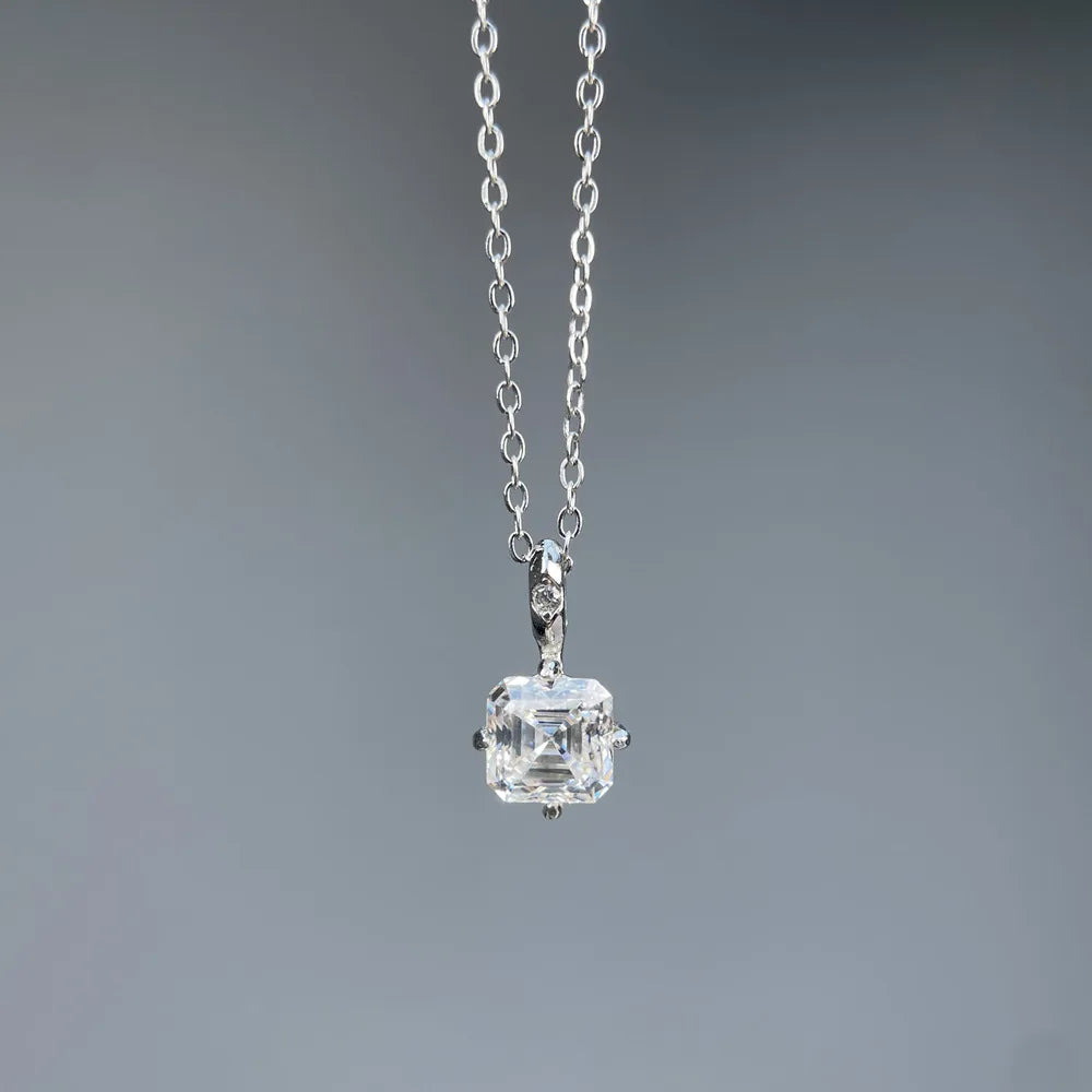 MuShan Luxury Jewelry 925 Sterling Silver Cuban Link Chain Moissanite Holiday Her 18K Gold Plated MST Patent GRA Certified