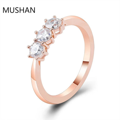 MUSHAN Luxury Custom 14K 18K Gold Rings Jewelry Moissanite Diamond GRA Certificate Wedding Ring For Women
