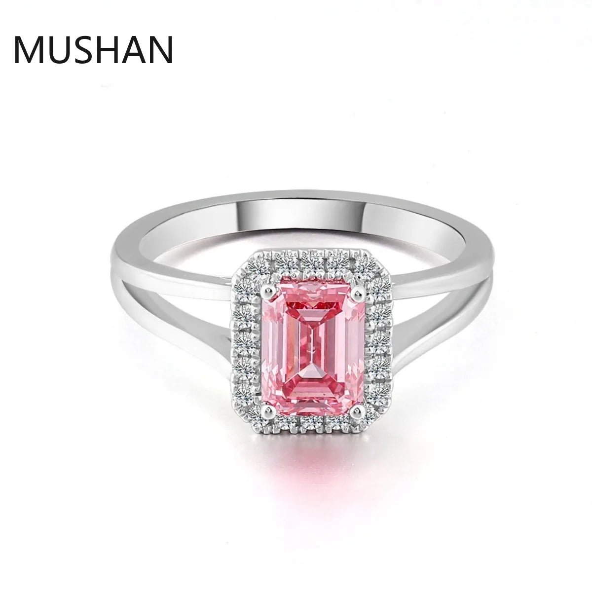MUSHAN Luxury Custom 14K 18K Gold Rings Band Jewelry With Moissanite Diamond Lab Grown Gemstones Diamond Wedding Ring For Women