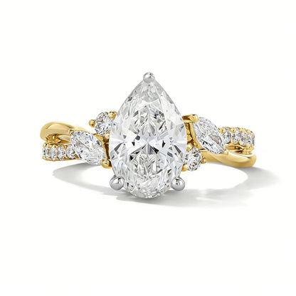 MUSHAN Custom Jewelry 925 Sterling Silver Ring Moissanite D Color VVS Fine Simulated Exquisite Noble Unique Rings Diamond