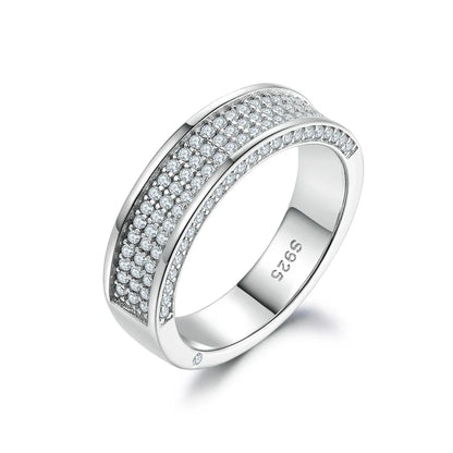 Anillo de joyería de lujo MuShan de plata de ley 925 con circonita esmeralda 7A, para uso diario, para novia, joyería fina chapada en oro de 18 quilates