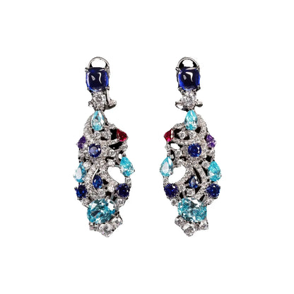 MuShan Jewelry 925 Sterling Silver Earring HCD Diamond High Carbon Gemstones Fine 925 Sterling Silver Earrings Accessories