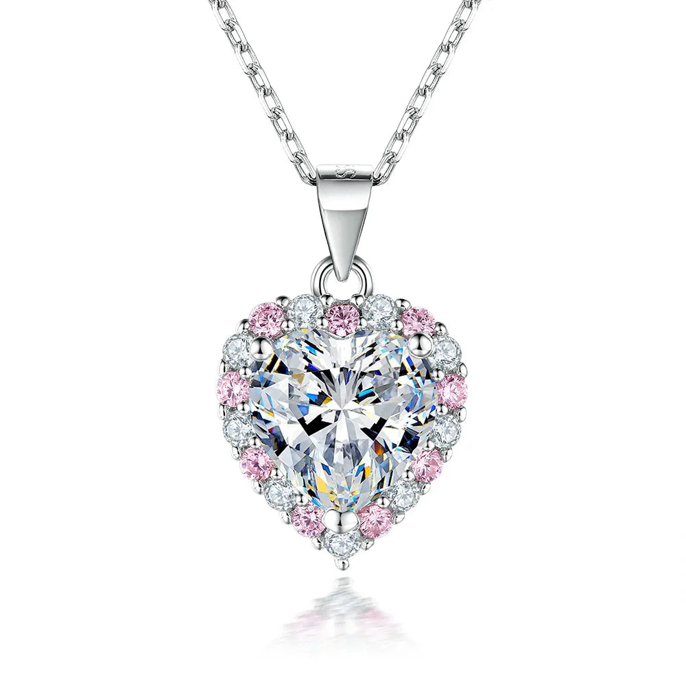 Collar de plata de ley 925 marca MuShan con circonita 5A, clásico para boda, para prometida, colgante de joyería premium bañado en oro de 18K