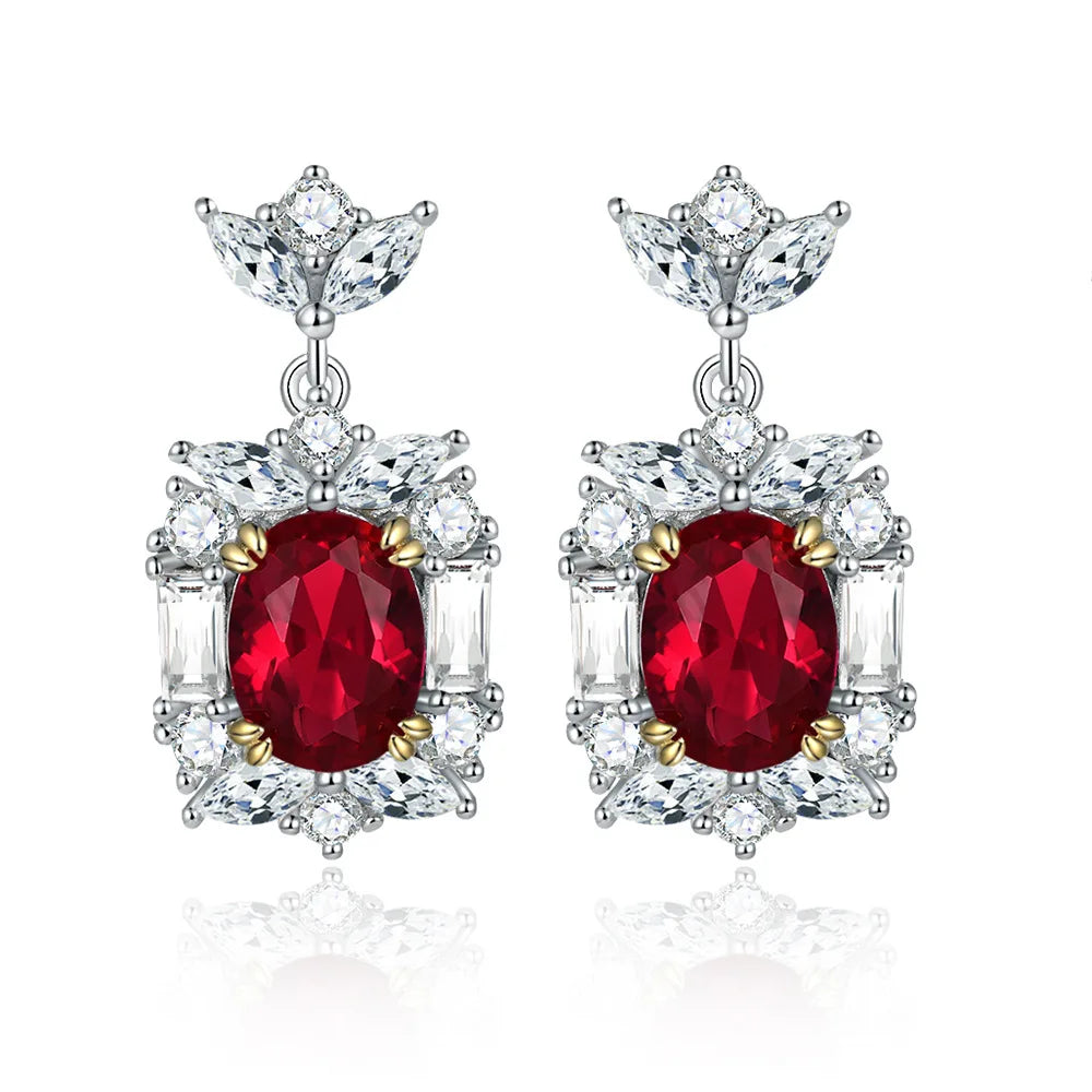 Boucles d'oreilles MuShan Luxury Jewelry en argent sterling 925, créoles avec zircons de grade 7A, bijou romantique pour femme, plaqué or rose 18 carats