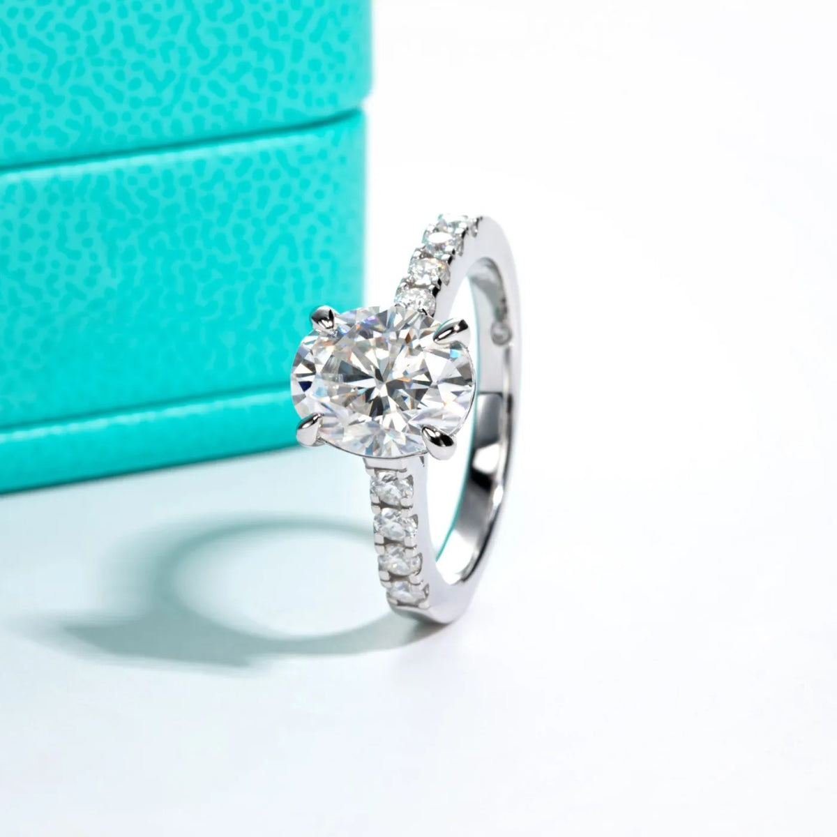 MUHAN Luxury Jewelry  925 terling ilver Ring Wedding Band  Women GRA Certificated Moissanite Diamond Rings D Color Fine Jewelry