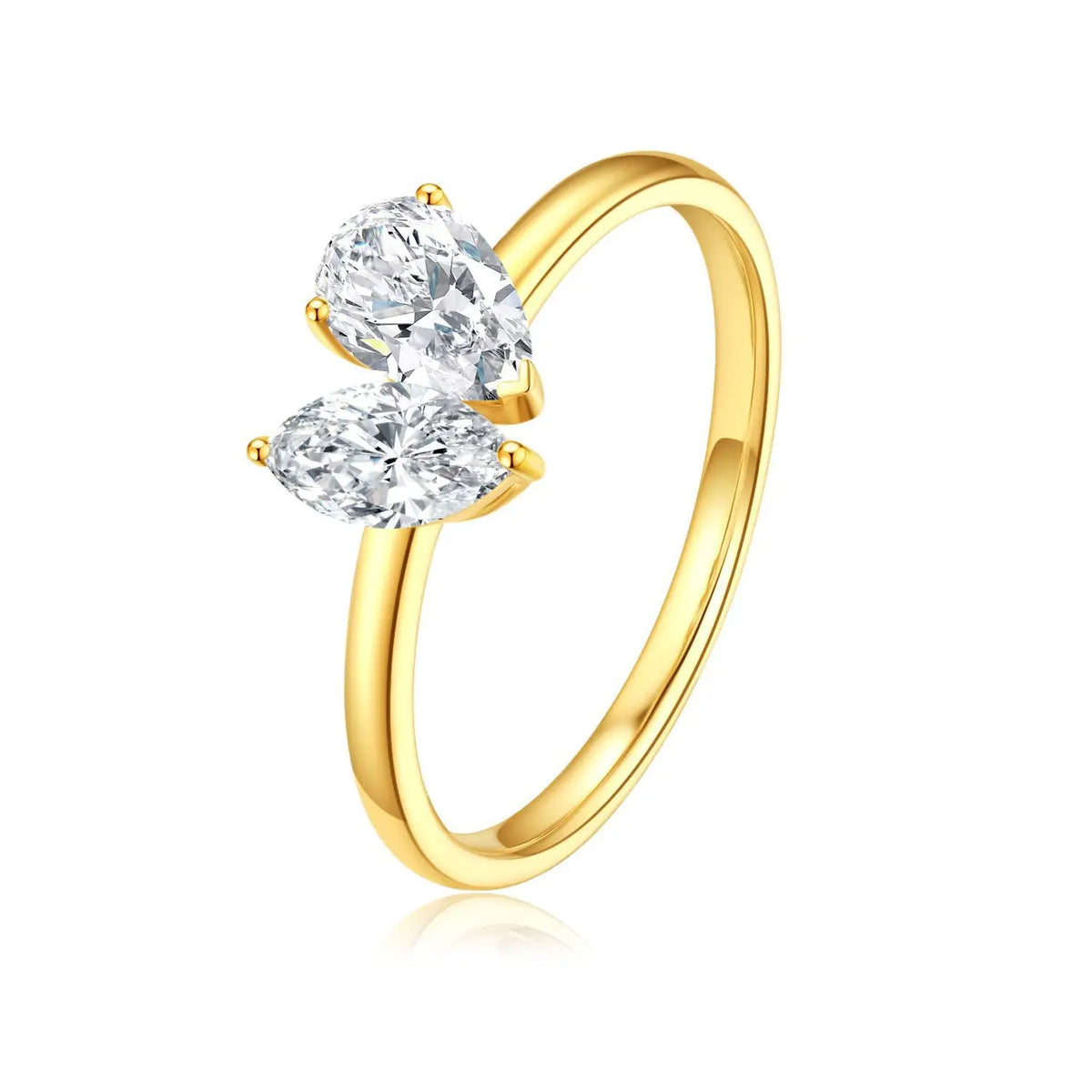 MUSHAN Luxury Custom 14K 18K Gold Rings Band Jewelry With Moissanite Diamond Lab Grown Gemstones Diamond Wedding Ring For Women