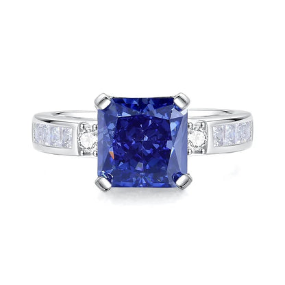 Bague de marque MuShan en argent sterling 925 avec diamant haut carbone (HCD) pour femme, plaquée rhodium, bijou de joaillerie
