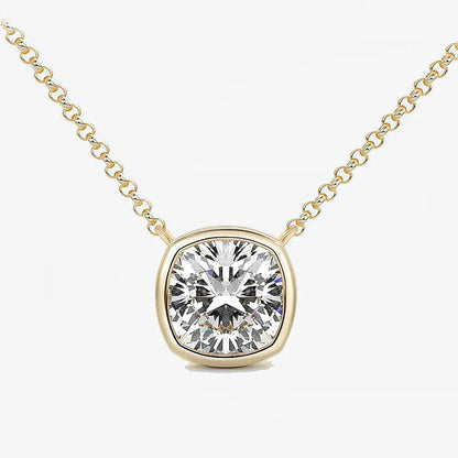 MUSHAN Bespoke Jewelry 925 Sterling Silver Necklace Moissanite D Color VVS Fine Opulent 925 Sterling Silver Pendants Diamond