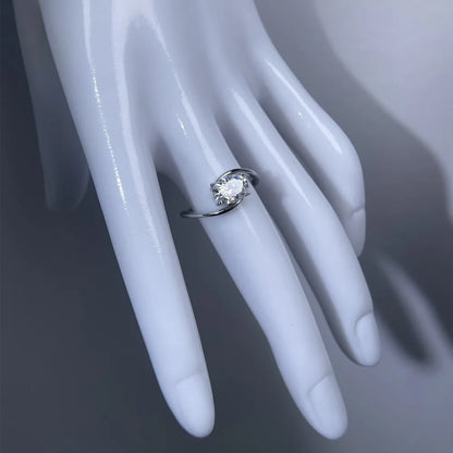 Anillo de mujer MUSHAN Luxury Jewelry de plata de ley 925 con diamante moissanita esmeralda, certificado GRA, color D, joyería fina