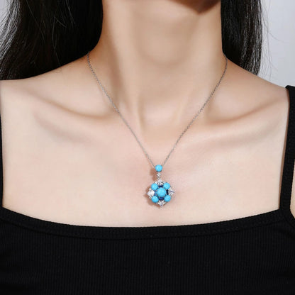MuShan Jewelry 925 Sterling Silver Necklace 5A CZ Gemstones Designer High Carbon Diamond 925 Sterling Silver Pendant Accessories