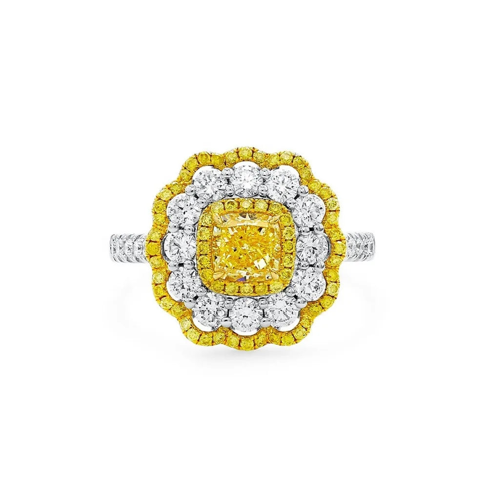 MuShan Jewelry 925 Sterling Silver Ring 5A CZ Gemstones High Carbon Gemstones Luxury 925 Sterling Silver Rings Accessories