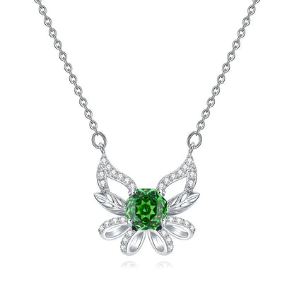 MuShan Jewelry 925 Sterling Silver Necklace Pendant Chain HCD Diamonds Timeless Style Best Friend Gift Women Necklaces Jewelry
