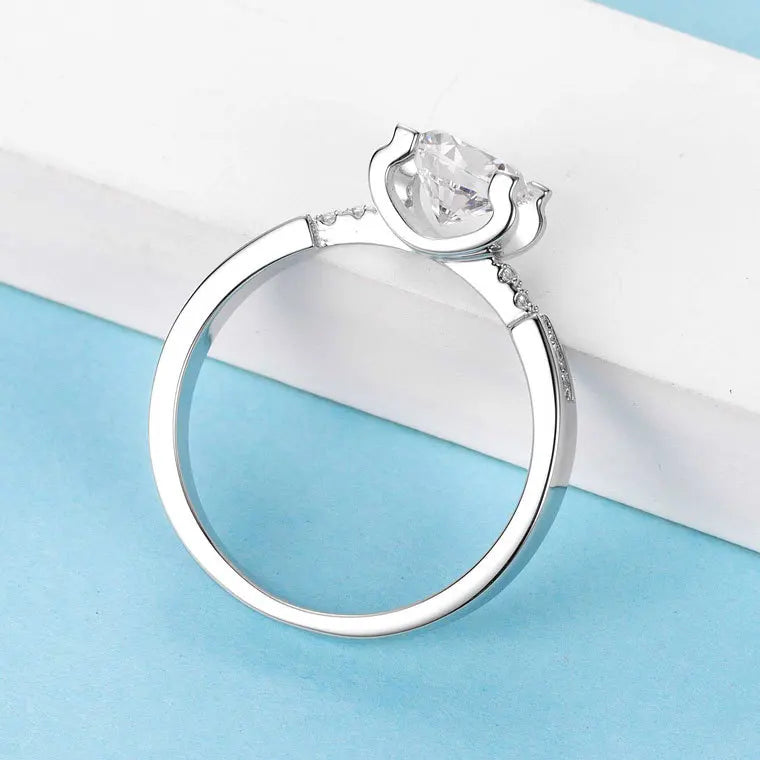 Bague MuShan Luxury Jewelry en argent sterling 925 et moissanite pour femme, superbe bague plaquée or 18 carats, brevet MST, certifiée GRA, bijoux raffinés