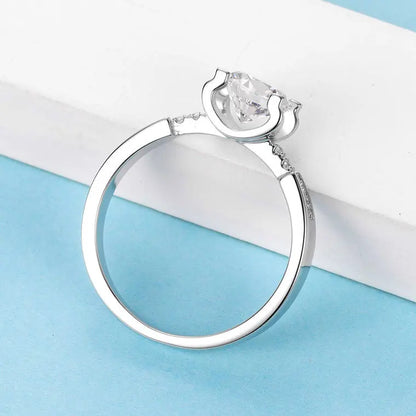 Bague MuShan Luxury Jewelry en argent sterling 925 et moissanite pour femme, superbe bague plaquée or 18 carats, brevet MST, certifiée GRA, bijoux raffinés