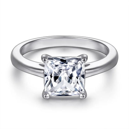 Anillo de boda de plata de ley 925 MuShan Jewelry con diamante de carbono de alta calidad, anillo de compromiso, regalo de Navidad, joyería fina para mujer