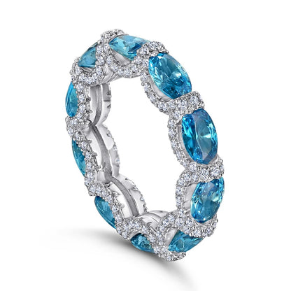 MuShan Jewelry 925 Sterling Silver Ring Wedding Band High Carbon Diamond Birthday Gift Timeless Style Women Rings Fine Jewelry