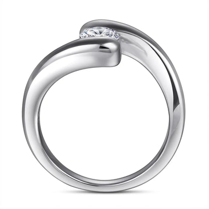 MuShan Jewelry 925 Sterling Silver Timeless Engagement Ring 5A Cubic Zirconia  Women Rings Bands Anniversary  Women Gift