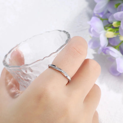 Anillo de plata de ley 925 marca MuShan con circonita de grado 7A, corazón romántico para dama, joyería fina bañada en rodio