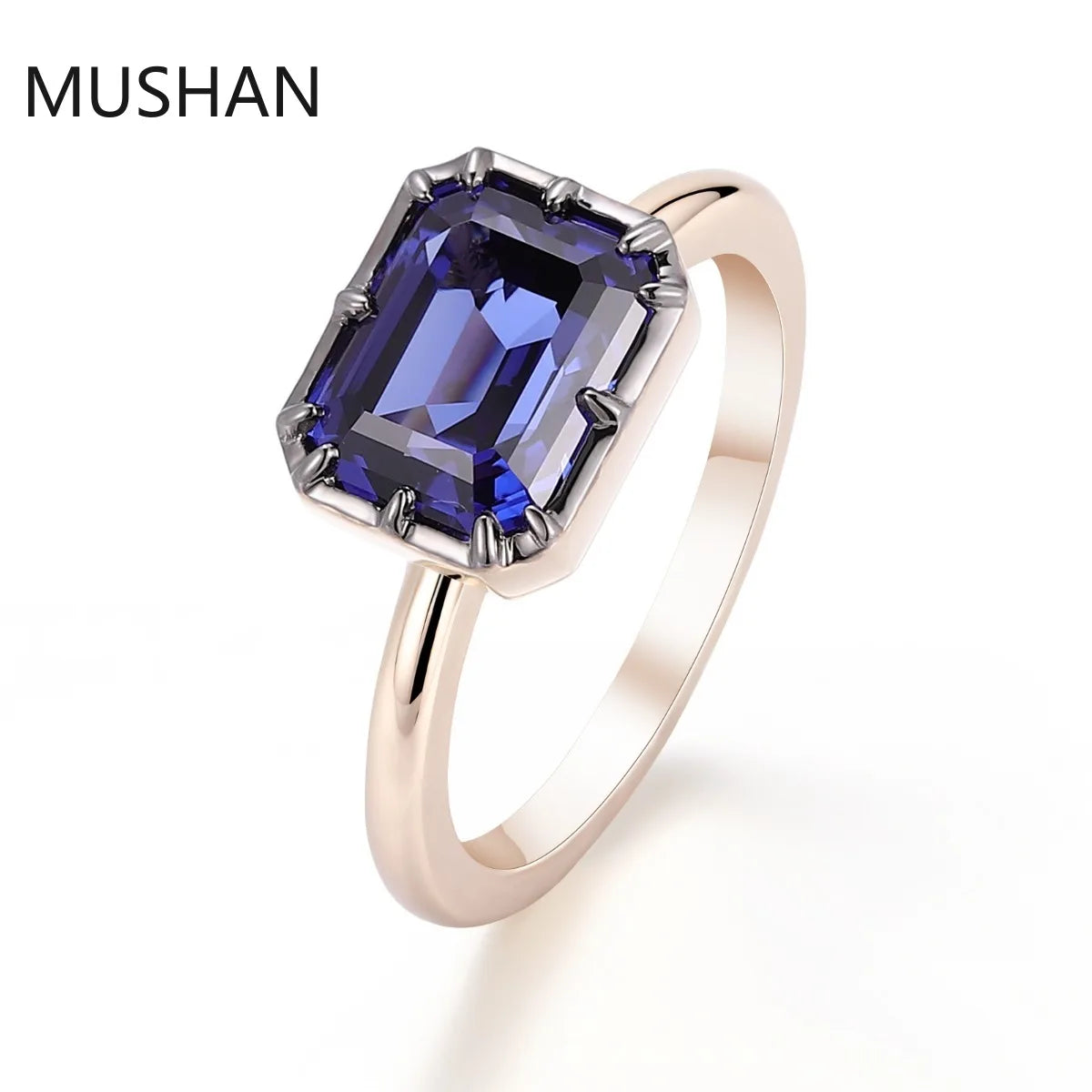 MUSHAN Luxury Custom 14K 18K Gold Rings Band Jewelry With Moissanite Diamond Lab Grown Gemstones Diamond Wedding Ring For Women