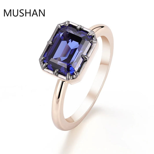 MUSHAN Luxury Custom 14K 18K Gold Rings Band Jewelry With Moissanite Diamond Lab Grown Gemstones Diamond Wedding Ring For Women