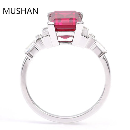 MUSHAN Luxury Custom 14K 18K Gold Rings Band Jewelry With Moissanite Diamond Lab Grown Gemstones Diamond Wedding Ring For Women
