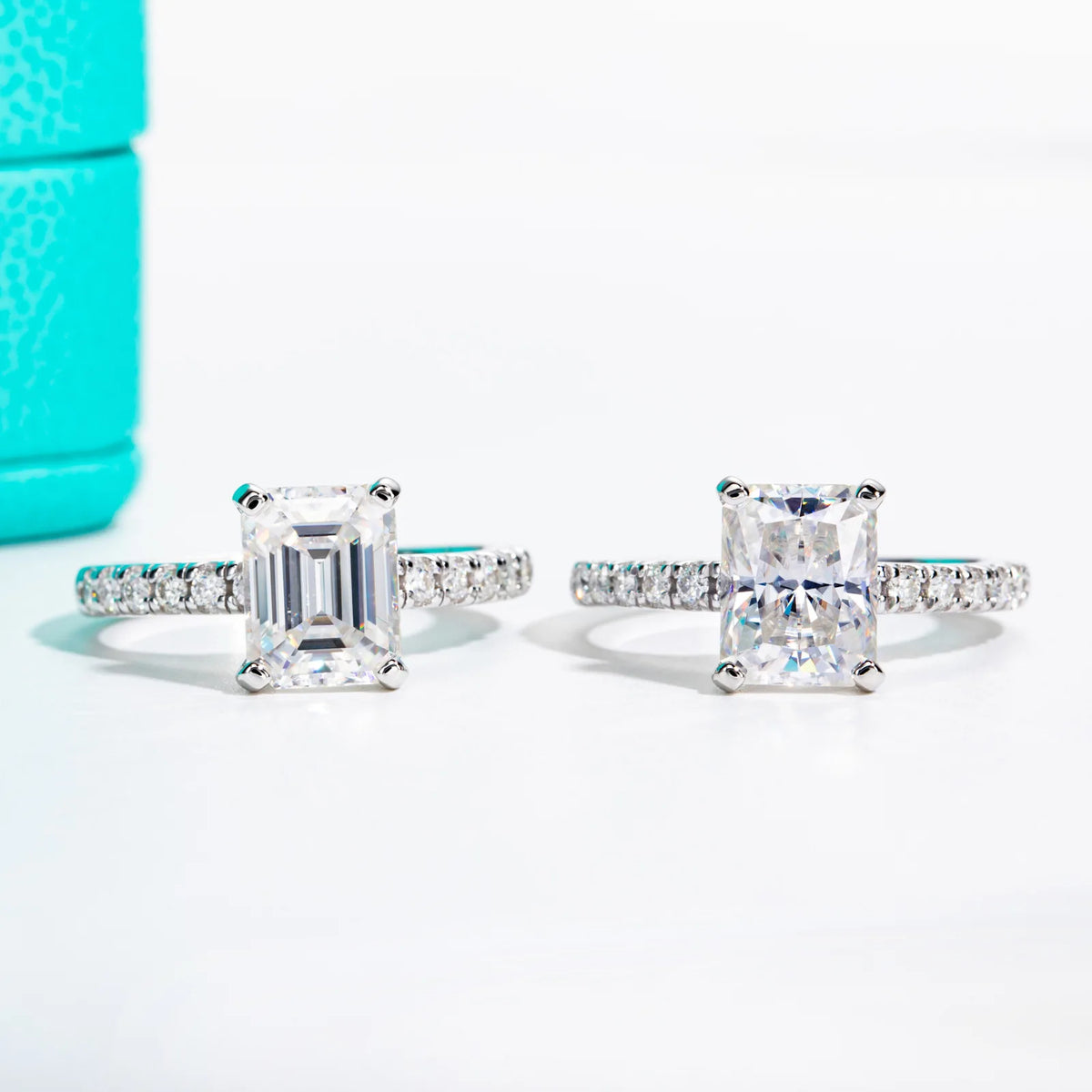 Bague en argent sterling 925 de la marque MuShan, bague brillante en moissanite VVS pour amie, plaquée or 18 carats, bagues fines brevetées MST