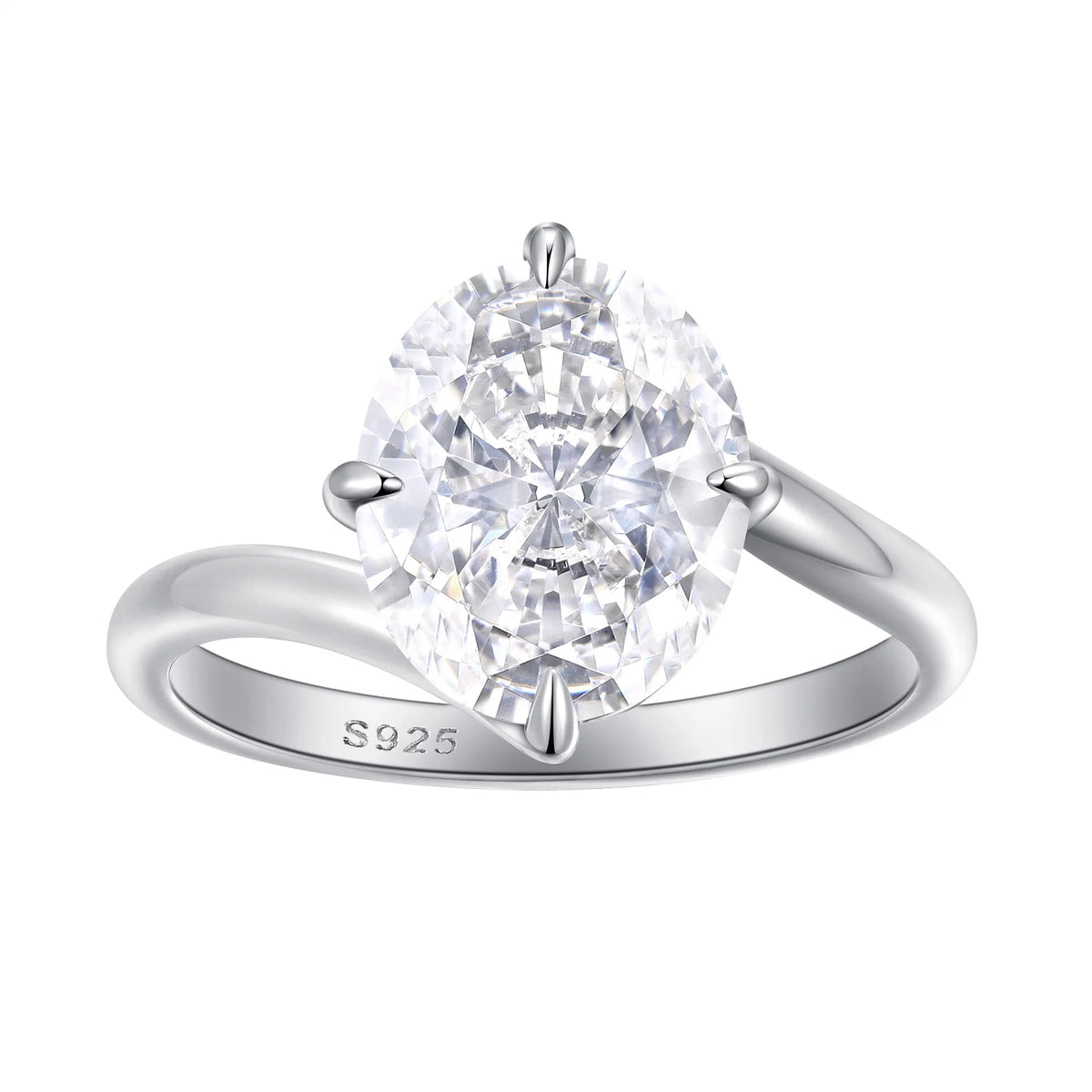 Bague MuShan Luxury Jewelry en argent sterling 925, oxyde de zirconium 5A en forme de cœur, style décontracté pour filles, plaqué or véritable, joaillerie fine