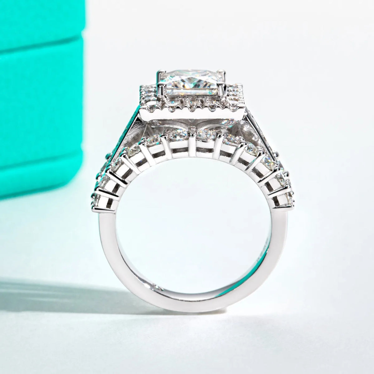 MUHAN Luxury Jewelry  925 Sterling Silver Ring Wedding Band  Women GRA Certificate Moissanite Diamond Rings D Color Fine Jewelry
