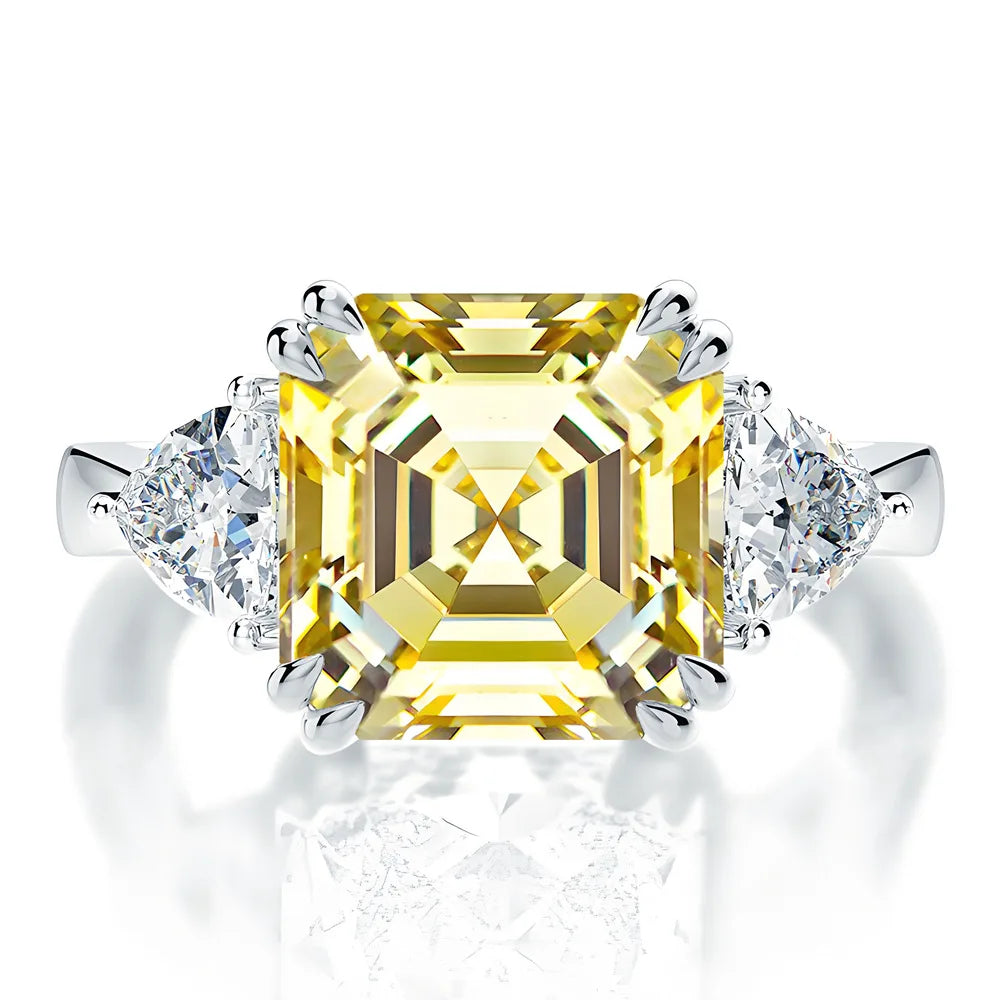 Anillo de boda de plata de ley 925 de MuShan Jewelry, diamante de alto carbono, regalo para despedida de soltera, regalo del Día de la Madre, anillos para mujer, joyería fina